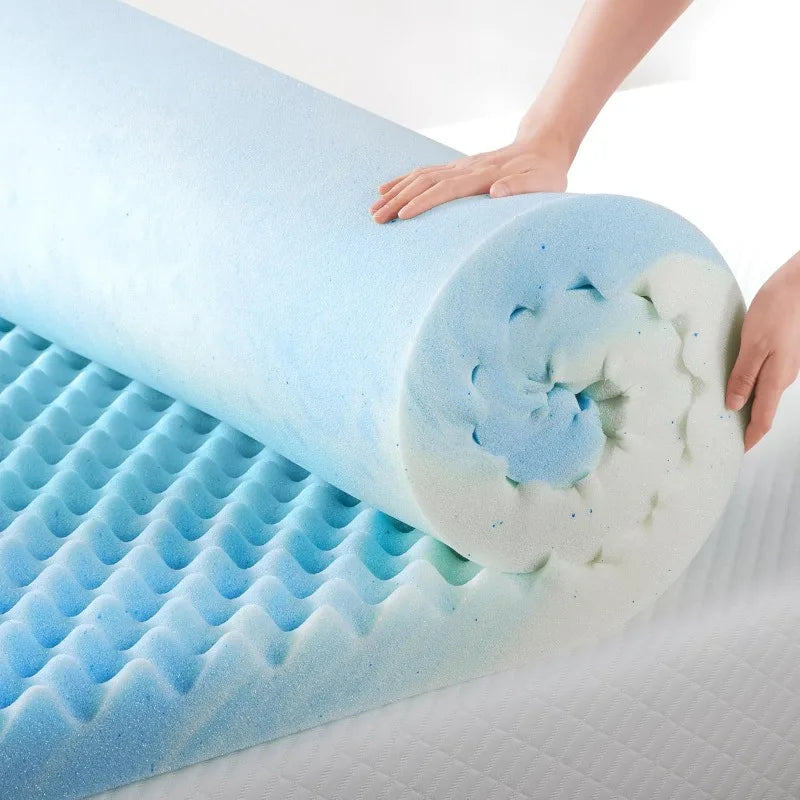 Swirl Memory Foam Mattress Topper