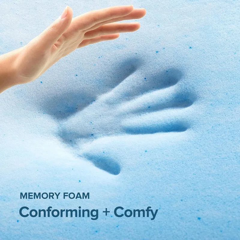 Swirl Memory Foam Mattress Topper