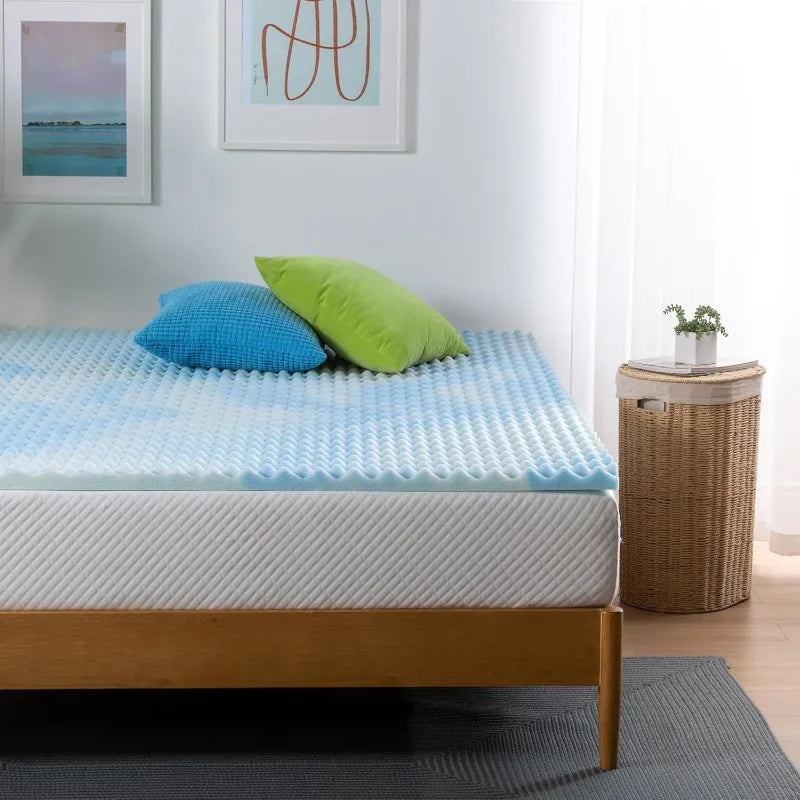 Swirl Memory Foam Mattress Topper