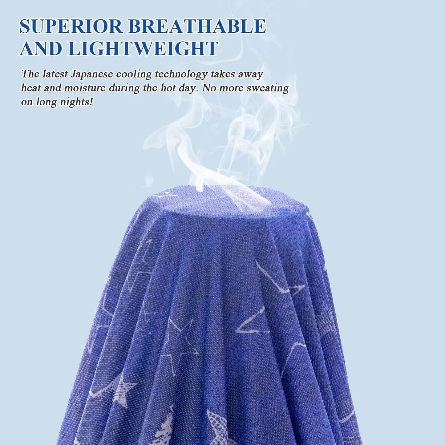 Star Print Cooling Throw Blanket
