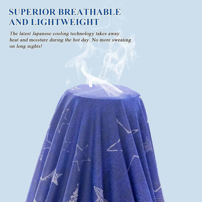 Star Print Cooling Throw Blanket