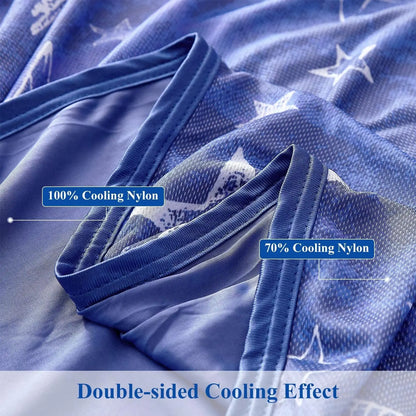 Star Print Cooling Throw Blanket