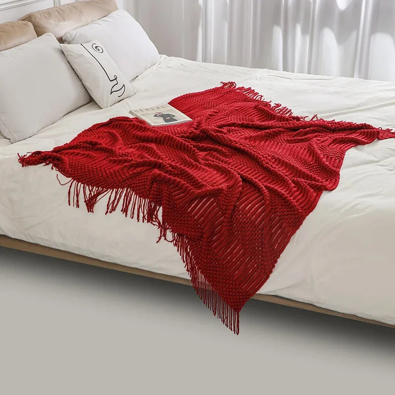 Chunky Knit Throw Blanket
