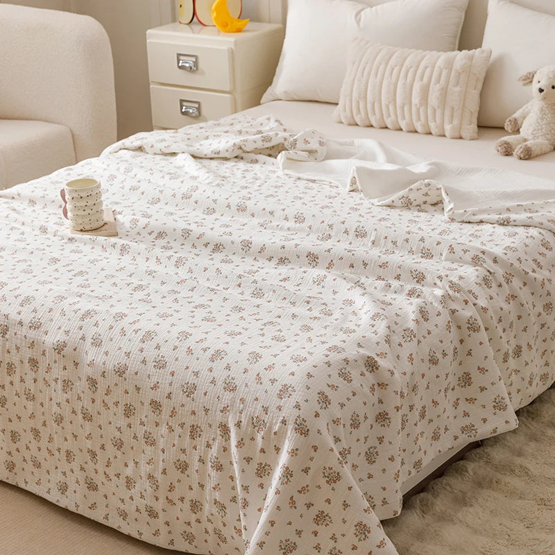 6-Layer Cotton Gauze Throw Blanket