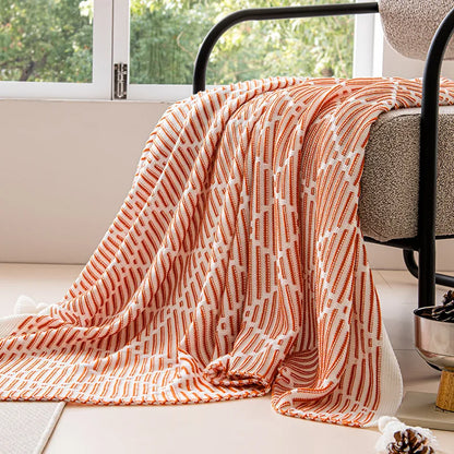 Luxury Plaid Knit Throw Blanket