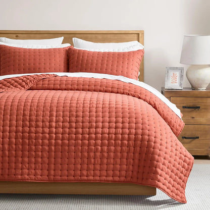 Beige King Quilt Set