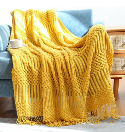 Chunky Knit Throw Blanket