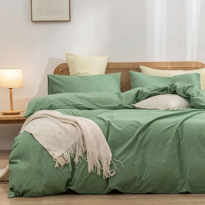 Washed Cotton Duvet Cover Set