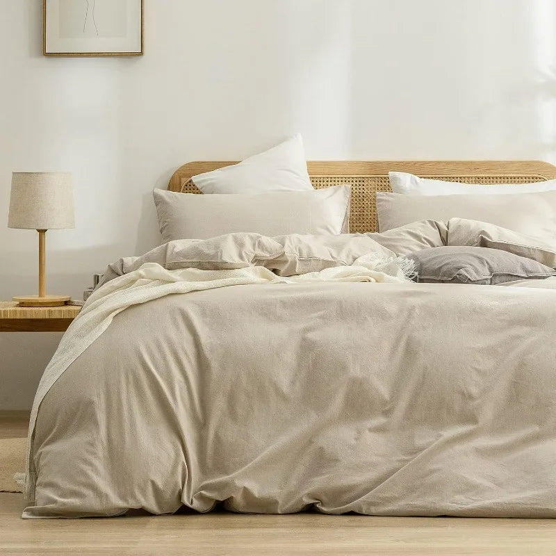 Washed Cotton Duvet Cover Set