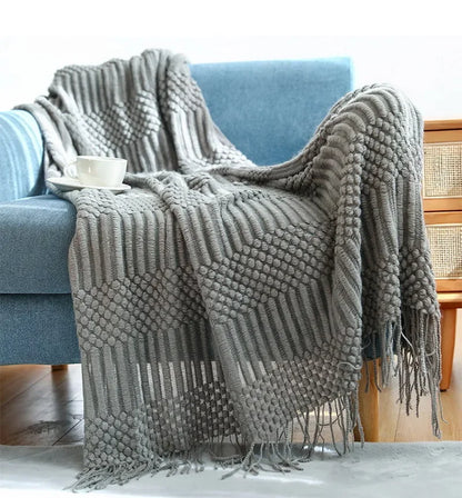 Chunky Knit Throw Blanket