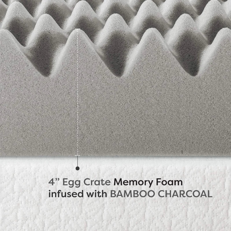 Egg Crate Memory Foam Topper