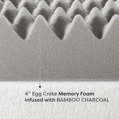 Egg Crate Memory Foam Topper