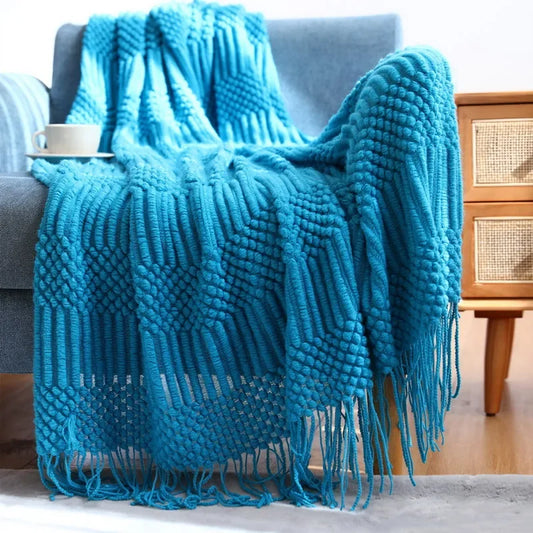 Chunky Knit Throw Blanket
