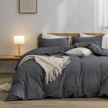 Washed Cotton Duvet Cover Set