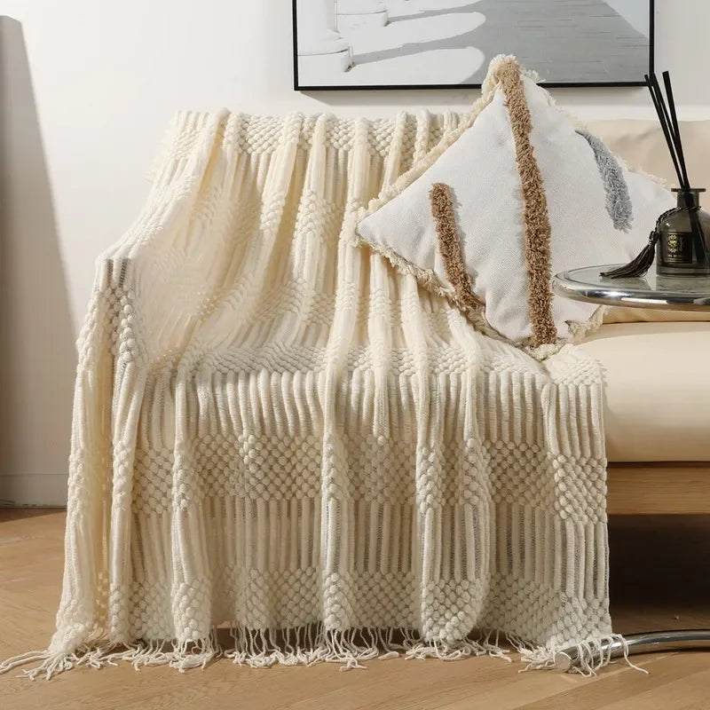 Chunky Knit Throw Blanket