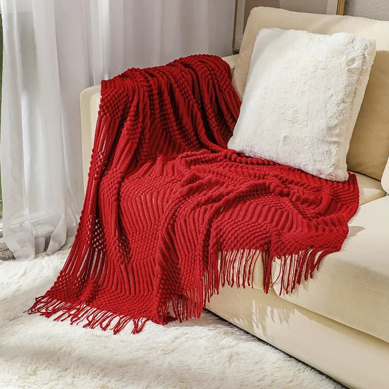 Chunky Knit Throw Blanket