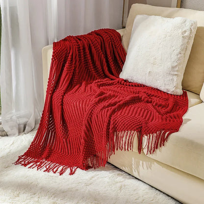 Chunky Knit Throw Blanket