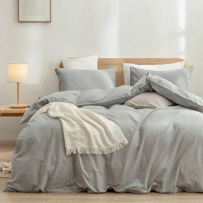 Washed Cotton Duvet Cover Set