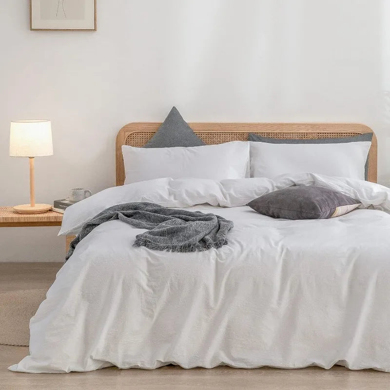 Washed Cotton Duvet Cover Set