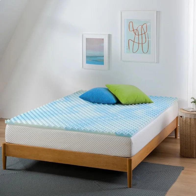 Swirl Memory Foam Mattress Topper