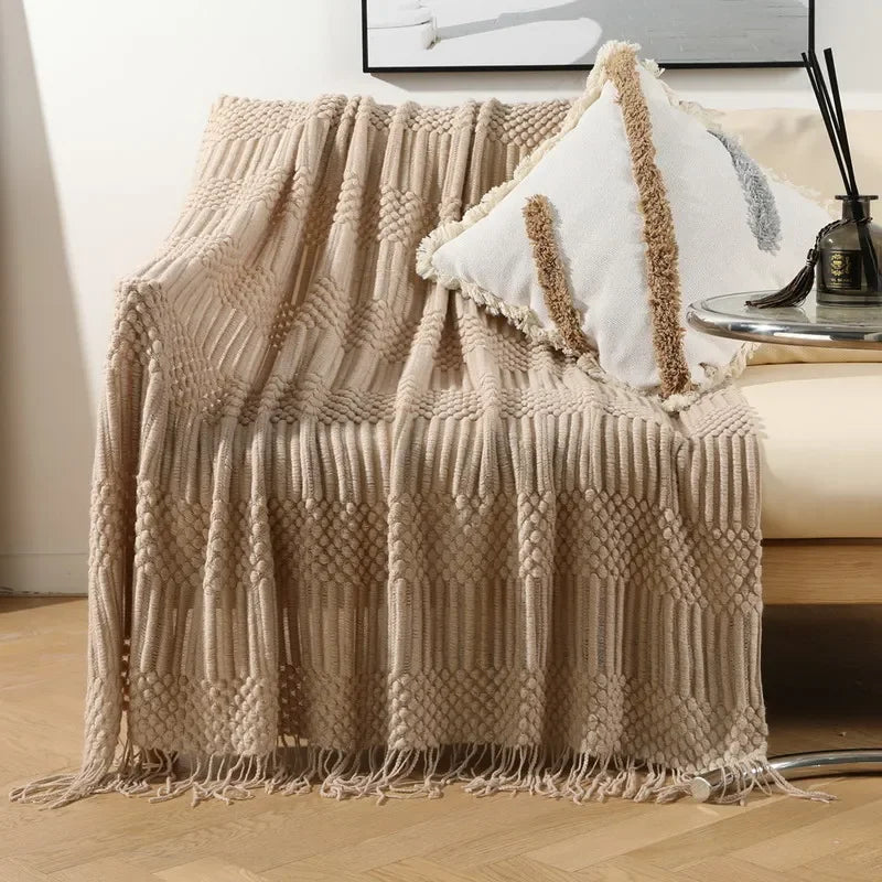 Chunky Knit Throw Blanket
