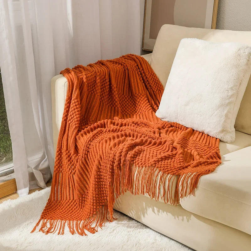 Chunky Knit Throw Blanket