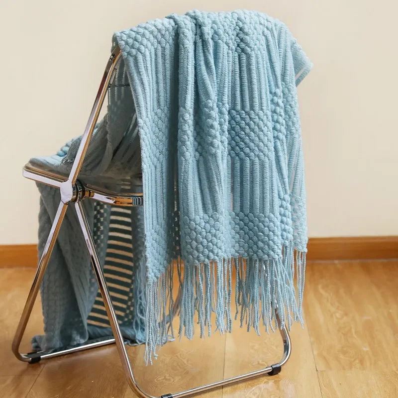 Chunky Knit Throw Blanket