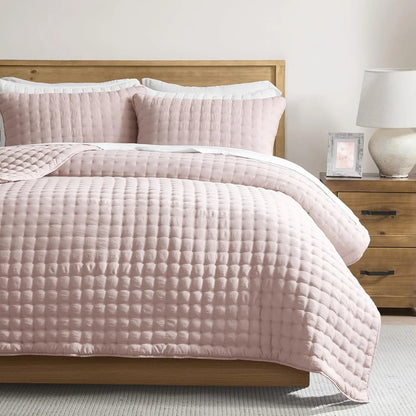 Beige King Quilt Set