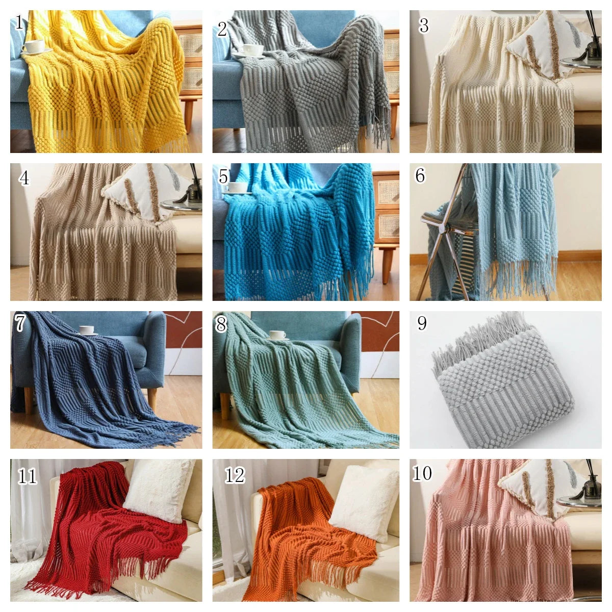 Chunky Knit Throw Blanket