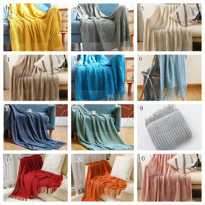 Chunky Knit Throw Blanket