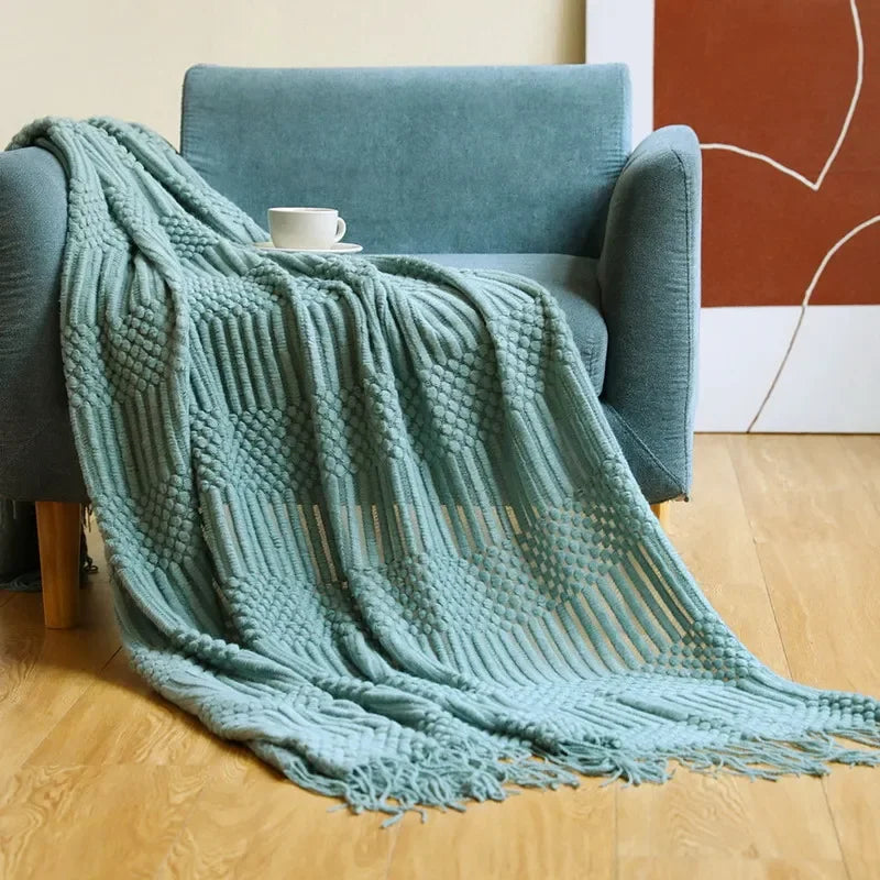 Chunky Knit Throw Blanket