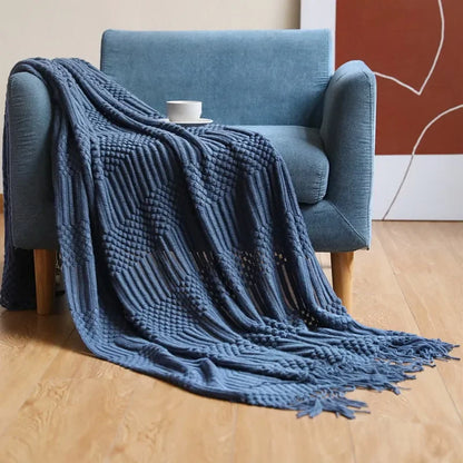 Chunky Knit Throw Blanket