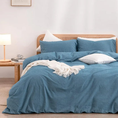 Washed Cotton Duvet Cover Set